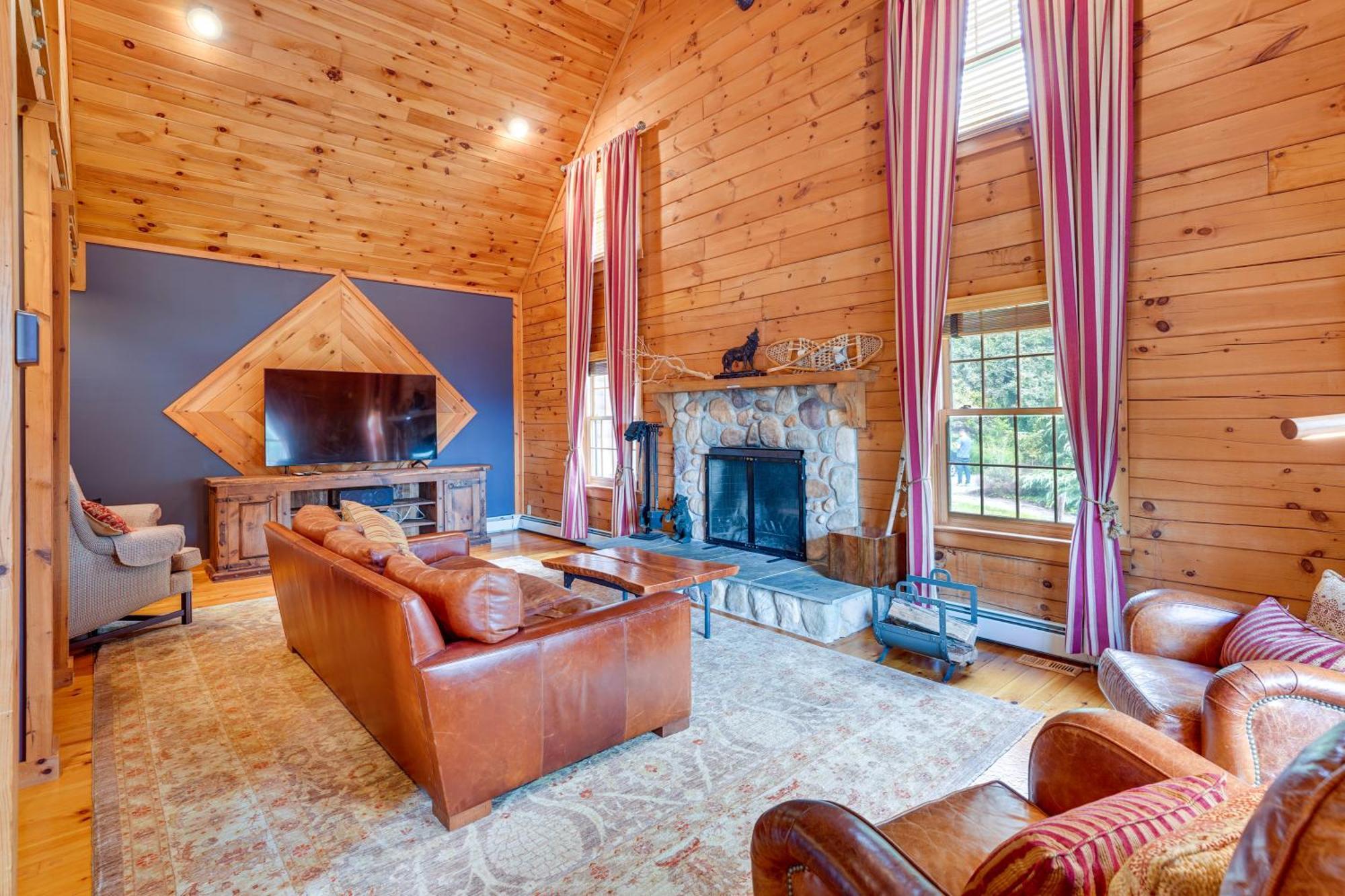 Luxury Log Cabin With Ev Charger And Mtn Views! Blairstown Zewnętrze zdjęcie