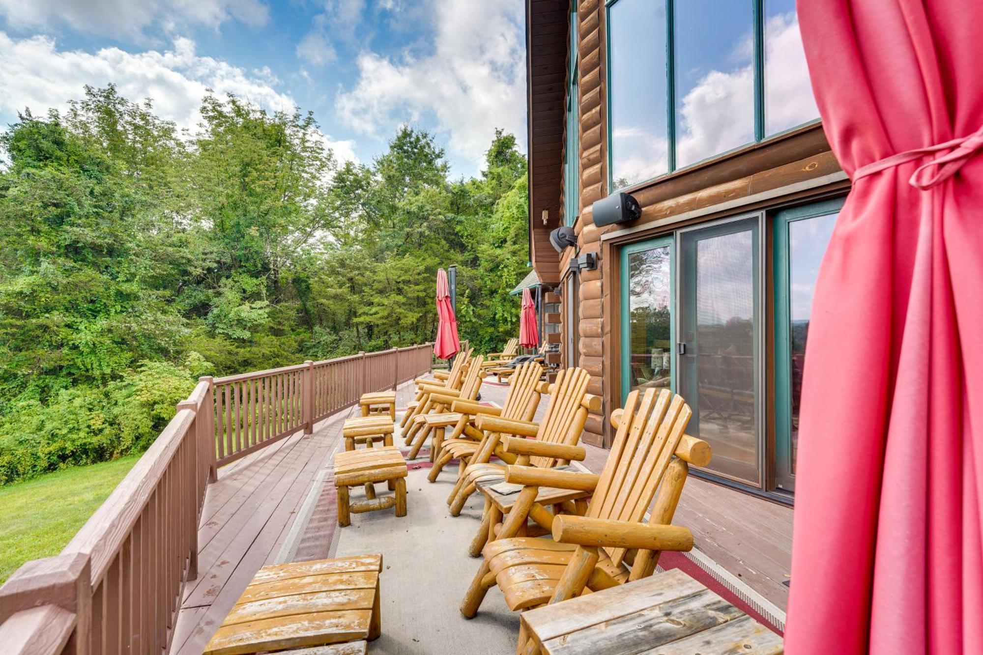 Luxury Log Cabin With Ev Charger And Mtn Views! Blairstown Zewnętrze zdjęcie