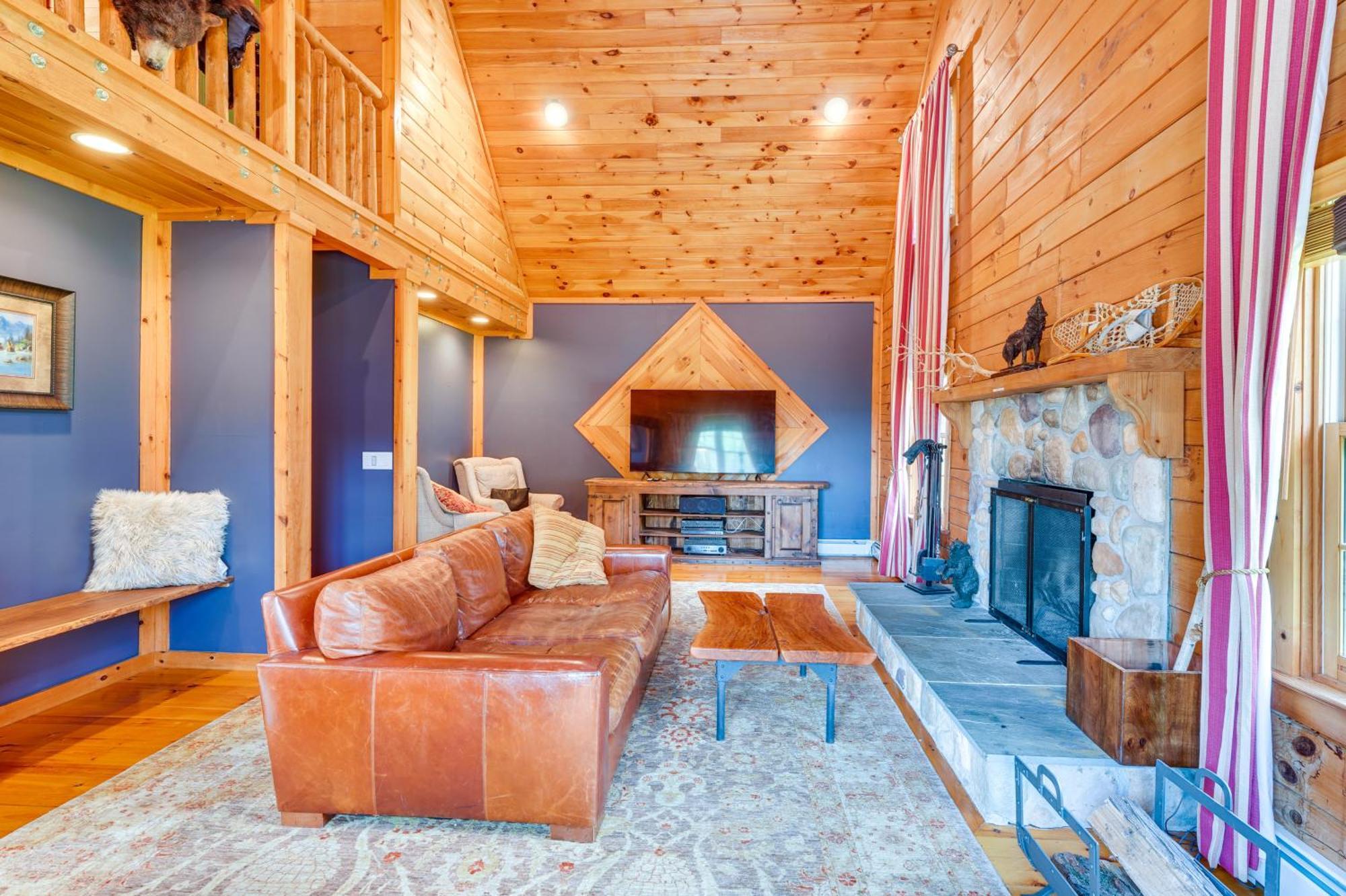 Luxury Log Cabin With Ev Charger And Mtn Views! Blairstown Zewnętrze zdjęcie